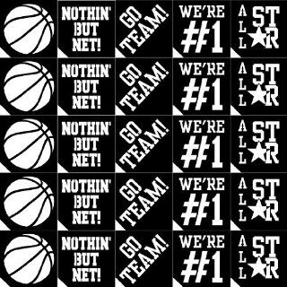 25pc. Team Spirit Glitter Tattoo Stencil Set   Basketball: Everything Else