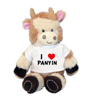 Plush Cow toy with Panyin t shirt (first name/surname/nickname): Toys & Games