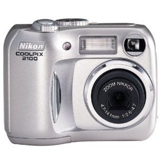 Nikon Coolpix 2100 2MP Digital Camera w/ 3x Optical Zoom : Point And Shoot Digital Cameras : Camera & Photo