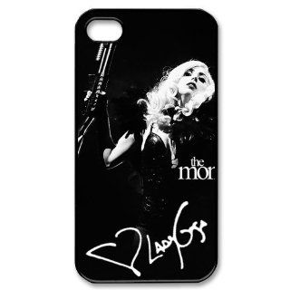 Custom Lady Gaga Cover Case for iPhone 4 WX3354: Cell Phones & Accessories
