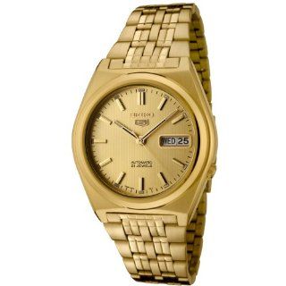 Seiko Men's SNK642K1 Seiko 5 Automatic Gold Dial Gold Tone Stainless Steel Watch: Seiko: Watches