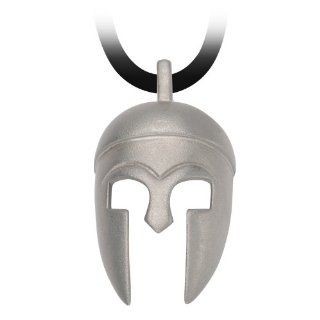 Inox Mens Stainless Steel Gun Metal Spartan Helmet 1.5" Pendant SSP4999DC Jewelry