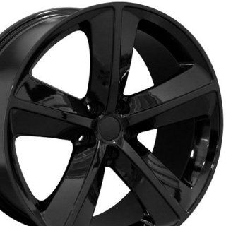 Challenger SRT Style Wheels Fits Dodge   Black 20x9 Set of 4 Automotive