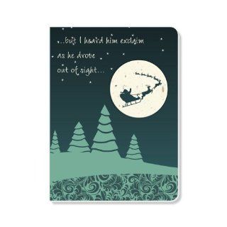 ECOeverywhere To All A Good Night Journal, 160 Pages, 7.625 x 5.625 Inches, Multicolored (jr18180)  Hardcover Executive Notebooks 