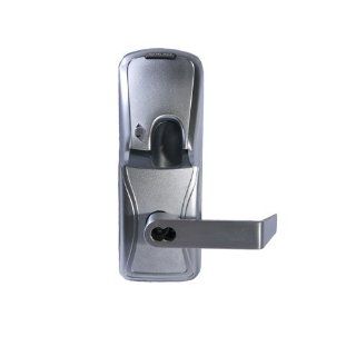 Schlage Electronics AD 400 Series Networked Wireless Electronic Lockset, Magnetic Stripe Reader, Cylindrical Lock, Accepts Best SFIC Core, Rhodes Lever, Satin Chrome Finish, For Classroom or Storeroom Use Door Lock Replacement Parts Industrial & Scie