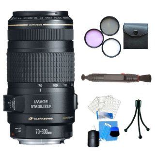 Canon EF 70 300mm f/4 5.6 IS USM Lens for Canon EOS SLR Cameras + Deluxe Lens Accessory Kit For Canon EOS Rebel T1i(500D), T2i(550D), T3, T3i(600D) DSLR Camera : Digital Camera Accessory Kits : Camera & Photo