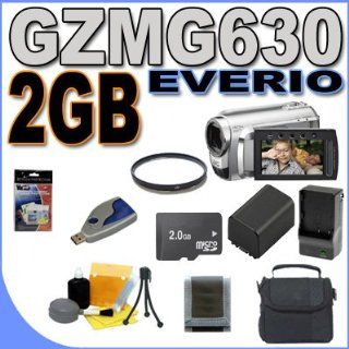 JVC Everio GZ MG630 60GB Hard Drive HDD w/40x Optical Zoom Digital Camcorder (Silver) BigVALUEInc Accessory Saver 2GB BP823 Battery/Rapid Charger UV Bundle : Hard Disk Drive Camcorders : Camera & Photo
