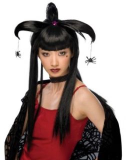 Rubie's Costume Spider Harlequin Wig, Black, One Size: Clothing