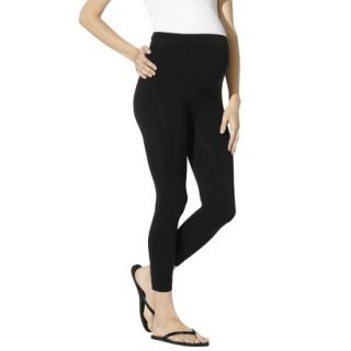 Be Maternity Seamless Capri Leggings   Black M/L