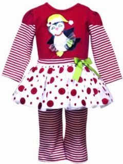 Rare Editions Baby Girls Newborn Stripe Tutu Legging Set, Red, 9 Months: Infant And Toddler Pants Clothing Sets: Clothing