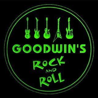 4x ccqp1377 g GOODWIN'S Guitar Weapon Rock & Roll Bar Beer 3D Engraved Drink Coasters: Kitchen & Dining