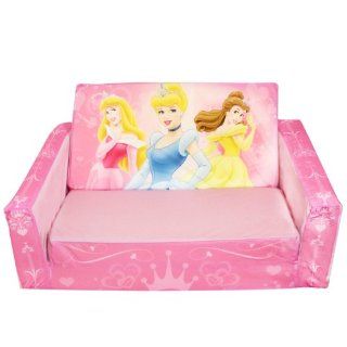 Marshmallow Fun Furniture Flip Open Sofa with Slumber   Disney Princess: Toys & Games
