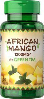 Puritan's Pride African Mango Extract Plus Green Tea 60 Capsules: Health & Personal Care