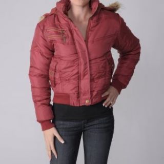 Journee Collection Juniors Plush Trim Quilted Jacket at  Womens Clothing store
