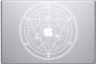 FMA Human Transmutation Circle   White Decal for Macbook and Laptops: Everything Else