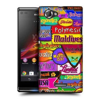 Head Case Designs Omnibus Beach Signs Hard Back Case Cover for Sony Xperia L C2105: Cell Phones & Accessories