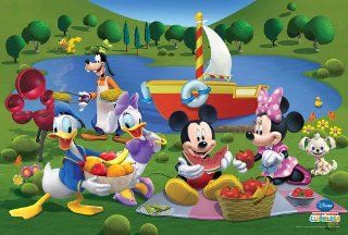 Mickey Mouse & Minnie Mouse Camping Disney Pixar Poster wm675 : Prints : Everything Else