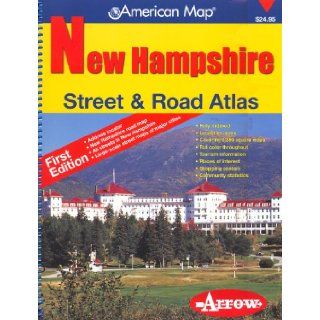 New Hampshire Street & Road Atlas (American Map): American Map Corporation: 9781557513137: Books