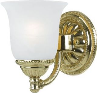 Crystorama Lighting 681 PB Wall Sconce with Frosted White Glass Shades, Polished Brass    