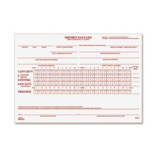 Rediform Driver's Daily Log Book, Carbon, 2 Part, 5.5 x 7.875 Inches, 31 Forms (6K681) : Business Claim Forms Log Books And Pads : Office Products