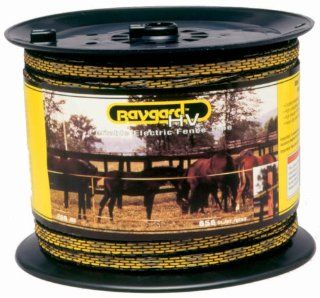 Baygard Electric Fence Yellow/Black Tape   656 Feet 00129 : Agricultural Fences : Patio, Lawn & Garden