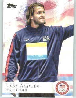 2012 Topps US Olympic Team Collectible Card #76 Tony Azavedo   Water Polo (U.S. Olympic Trading Card): Sports Collectibles