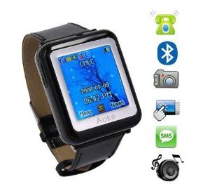 Watch Phone AK09 with Camera MP4 FM Bluetooth Touch Screen: Cell Phones & Accessories