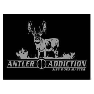 Antler Addiction Hunting Automotive Window Decal Whitetail Wall Decal High Quality Adhesive Vinyl : Hunting Camouflage Accessories : Sports & Outdoors