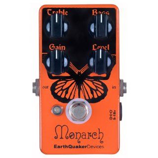 EarthQuaker Devices Monarch Overdrive Guitar Distortion Effects Pedal: Musical Instruments
