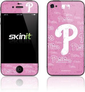 MLB   Philadelphia Phillies   Philadelphia Phillies   Pink Cap Logo   iPhone 4 & 4s   Skinit Skin: Cell Phones & Accessories