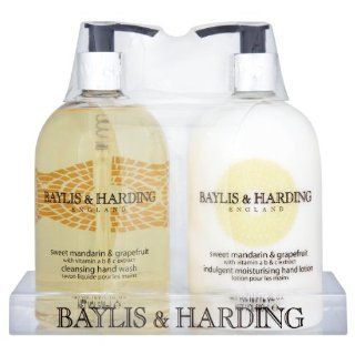 Baylis & Harding Mandarin and Grapefruit Mosaic Set Hand Wash 500ml and Lotion : Beauty