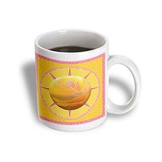 3dRose Ray of Sunshine Ceramic Mug, 15 Ounce: Kitchen & Dining
