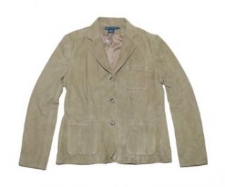 Ralph Lauren Women Fashion Suede Genuine Leather Blazer Jacket (14, Light olive) at  Womens Clothing store: Leather Outerwear Jackets