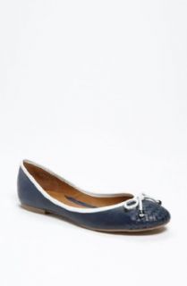 Women's Sperry Top Sider Maya Navy Laether Flats Size 7.5M: Shoes