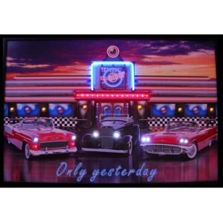 Neonetics Dogs Playing Pool Neon LED Poster Sign