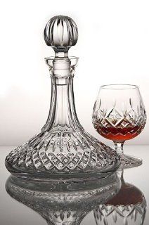 Waterford Crystal Lismore Ships Decanter & 2 Waterford Crystal Lismore Brandy Snifters Set, "ON CLEARANCE SALE": Wine Decanters: Kitchen & Dining