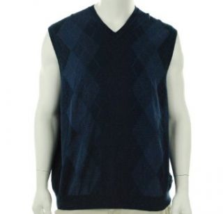 Izod Golf V Neck Sweater Vest Chrome Blue XXL at  Mens Clothing store:
