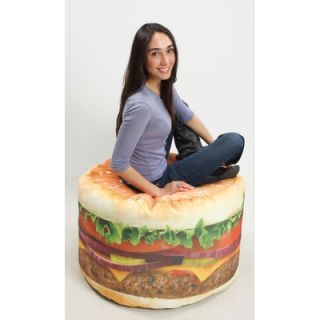 Wow Works LLC Hamburger Adult Bean Bag Chair