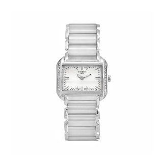 Tissot Women's T0233091103101 T Wave Stainless Steel Quartz White Dial Watch: Tissot: Watches