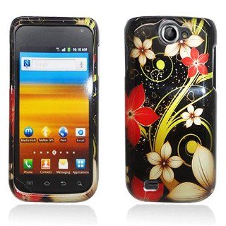 Black Red Flower Hard Cover Case for Samsung Galaxy Exhibit 4G SGH T679: Cell Phones & Accessories