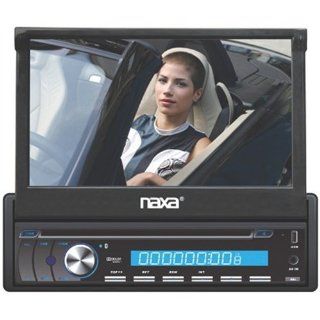 Naxa NCD 703 7 Inch Touch Screen LCD Display Motorized Slide Down Full Detachable PLL Electronic Tuning Stereo AM/FM Radio Multimedia Player: Electronics