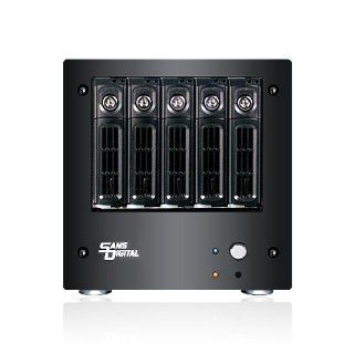 Sans Digital AccuNAS AN5L   D525 64bit 5 Bay NAS with Intel ATOM and IPMI (Black): Computers & Accessories