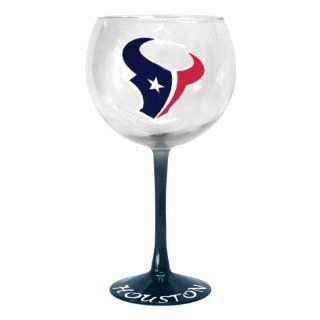 NFL Houston Texans Hand Crafted Balloon Wine Glass, 20 Ounce : Sports Fan Kitchen Products : Sports & Outdoors