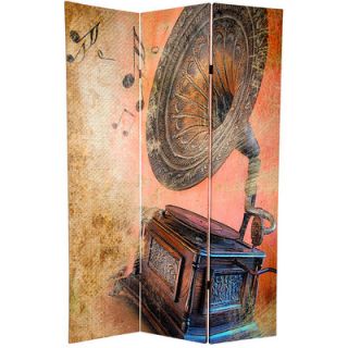 Oriental Furniture 72 Double Sided Piano/Phonograph Music 3 Panel