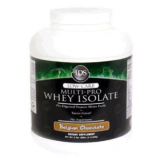 IDS Low Carb Multi Pro Whey Isolate, Belgian Chocolate, 80 Ounce Plastic Jar: Health & Personal Care