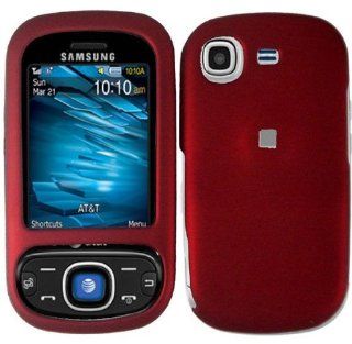 AT&T Samsung Strive A687 Rubberized Hard Cover Case Red: Cell Phones & Accessories