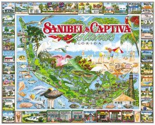 White Mountain Puzzles Sanibel & Captiva Florida 1000 Piece Jigsaw Puzzle: Toys & Games