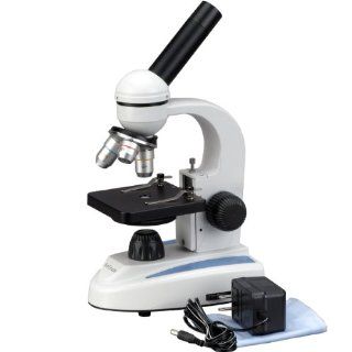 AmScope M149 40X 400X Kids Student Metal Frame Glass Optics Biological Compound Microscope: Industrial & Scientific