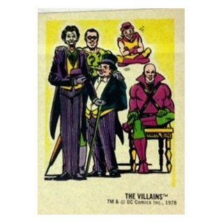 1978 Sunbeam DC Comics Stickers   The Villains   The Joker, The Riddler, The Penguin, Lex Luthor : Other Products : Everything Else