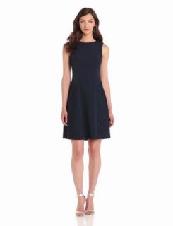 Adrianna Papell Women's Lace Combo Flare Dress, Navy, 8 at  Womens Clothing store: